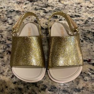 Mini Melissa | Glitter Beach Sandals